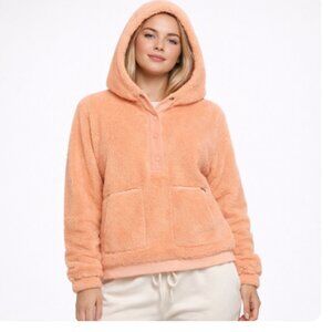 EDDIE BAUER T SNAP HOODIE LARGE